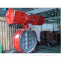 Metal Seal Triple Offset Pneumatic Butterfly Valve, Stainless Steel